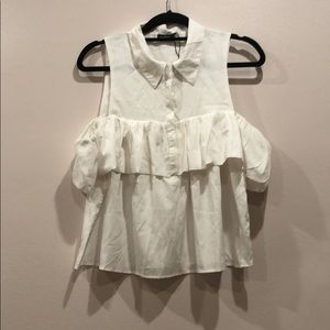 Open shoulder blouse